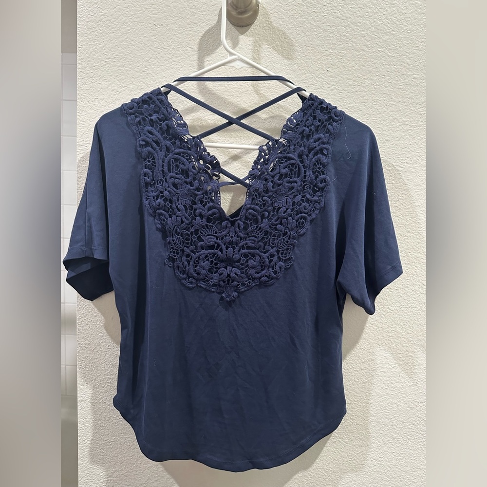 Jun & Ivy Blue Top